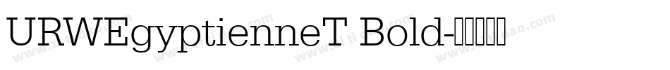 URWEgyptienneT Bold字体转换